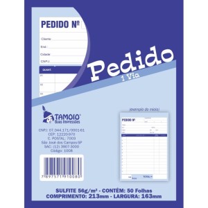 Impresso Talao De Pedido 1/18 1 Via 50 Folhas-129482-72723