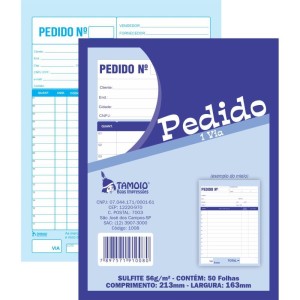 Impresso Talao De Pedido 1/18 1 Via 50 Folhas