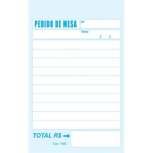 Impresso Talao De Pedido Mesa 2 Vias 50 Folhas Carbono-129475-18931