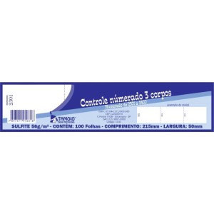 Impresso Talao Controle 2 Corpos 100fls.-129476-13115
