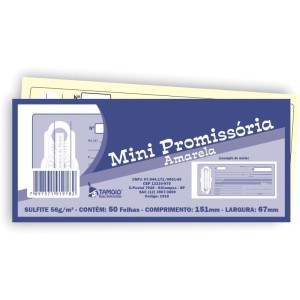 Impresso Talao Nota Mini Promissoria Am 50fls