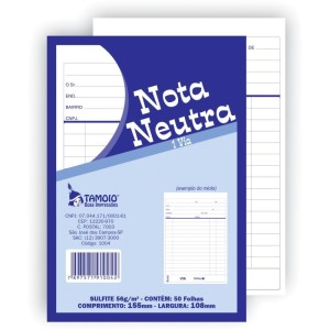 Impresso Talao Nota Neutra 1/32 50fls. 1via