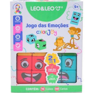 Jogo Da Memoria Emocoes Cubo 2x1 Color Joy