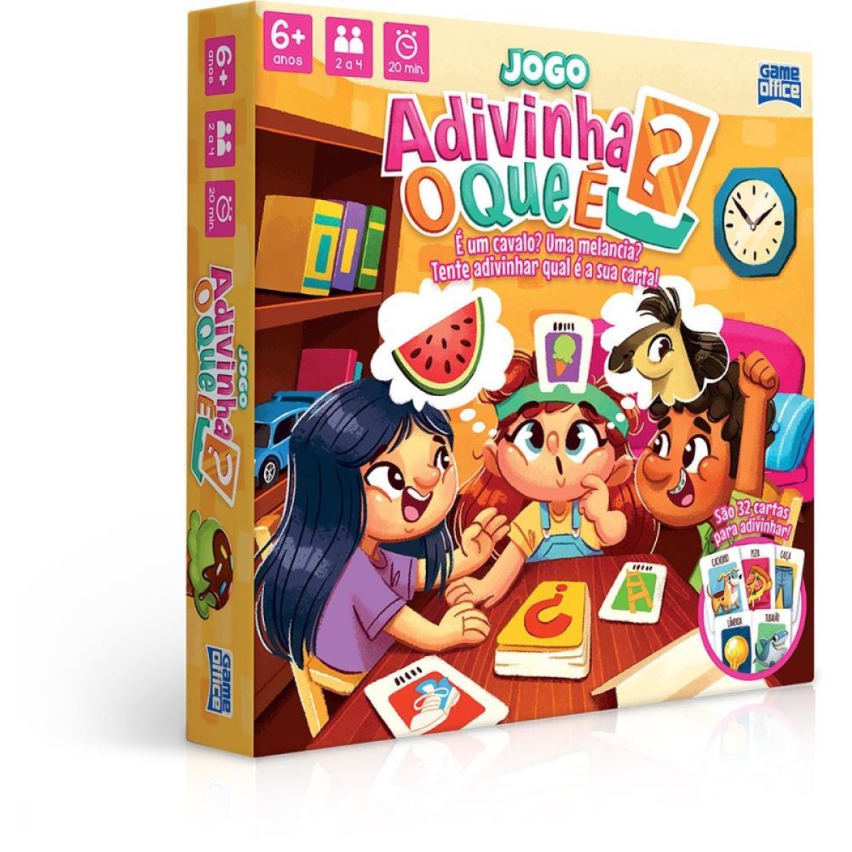 Jogo De Cartas Jogo Adivinha O Que E 32cartas