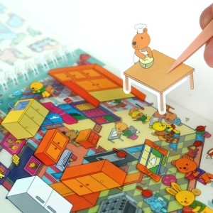 Livro Com Adesivos Cenario 3d Capivaras 14x23cm-128369-25060