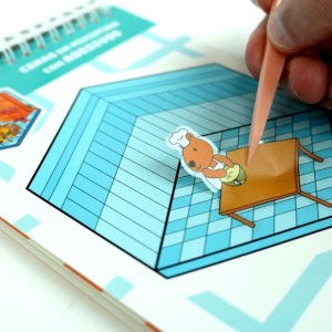 Livro Com Adesivos Cenario 3d Capivaras 14x23cm-128369-77148