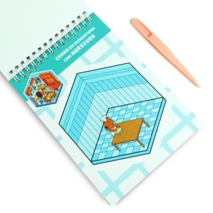 Livro Com Adesivos Cenario 3d Capivaras 14x23cm-128369-98755