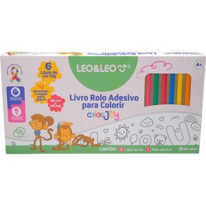 Livro De Colorir Color Joy Rolo Adesivo Educativo