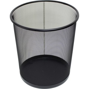 Lixeira Para Escritorio Aramado 12l Preto-129615-67249