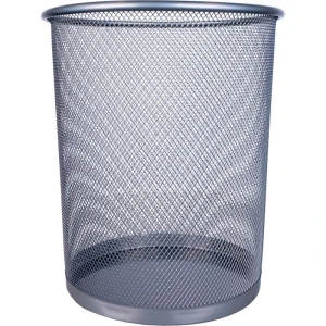Lixeira Para Escritorio Aramado 8,5l Prata