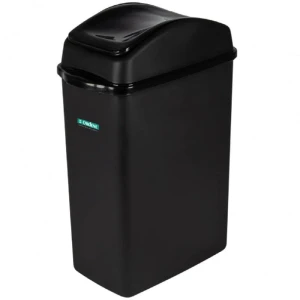 Lixeira Para Escritorio Plastica Preta 20,5l