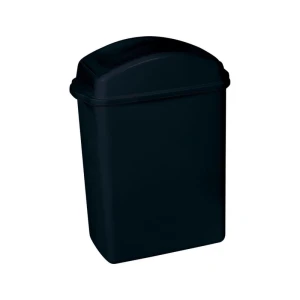 Lixeira Para Escritorio Plastica Preta 8,8l
