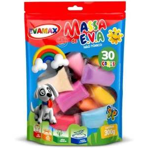 Massa De Eva 30 Cores Sortidas Total 300g