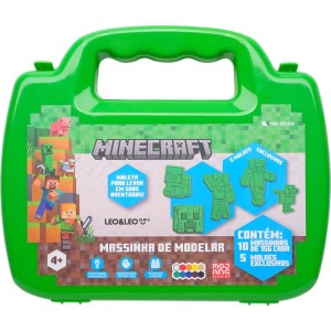 Massa Para Modelar Criativa Minecraft Maleta