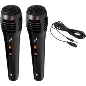 Microfone Kit 2und C/fio 2,5m Preto