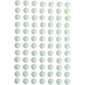 Pedraria 1/2 Perola 6mm Adesiva Creme-129761-11585