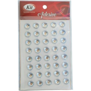 Pedraria Strass 8mm Adesivo Cristal-129764-41002