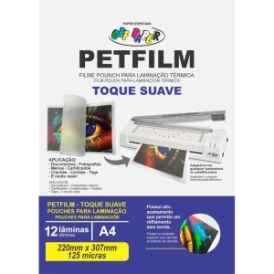 Plastico Para Plastificacao Petfilm Sem Adesivo 220x307mm