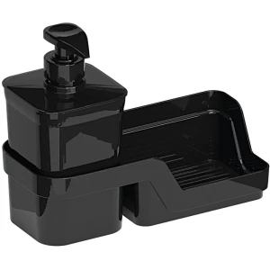 Porta Detergente Flat Com 2 Pecas 500ml Preto