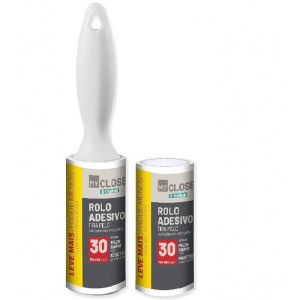Produto Para Roupa Rolo Adesivo E 1 Refil C/30fls