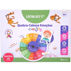 Quebra-cabeca Cartonado Color Joy Emocoes