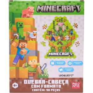 Quebra-cabeca Cartonado Minecraft Formato 98 Pecas-129743-66354