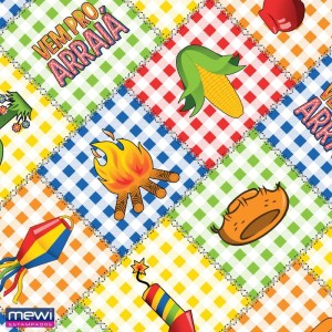 Tnt Estampado 1,40m 40g Arraia Junino