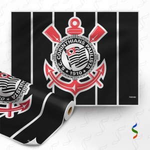 Tnt Estampado 1,40m 40g Corinthians 24 Paineis 1,40mx1,03m
