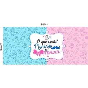 Tnt Estampado 1,40m 40g Painel Cha Revelacao 1,40x0,63