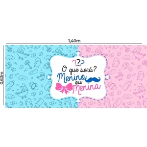Tnt Estampado 1,40m 40g Painel Cha Revelacao 1,40x0,63