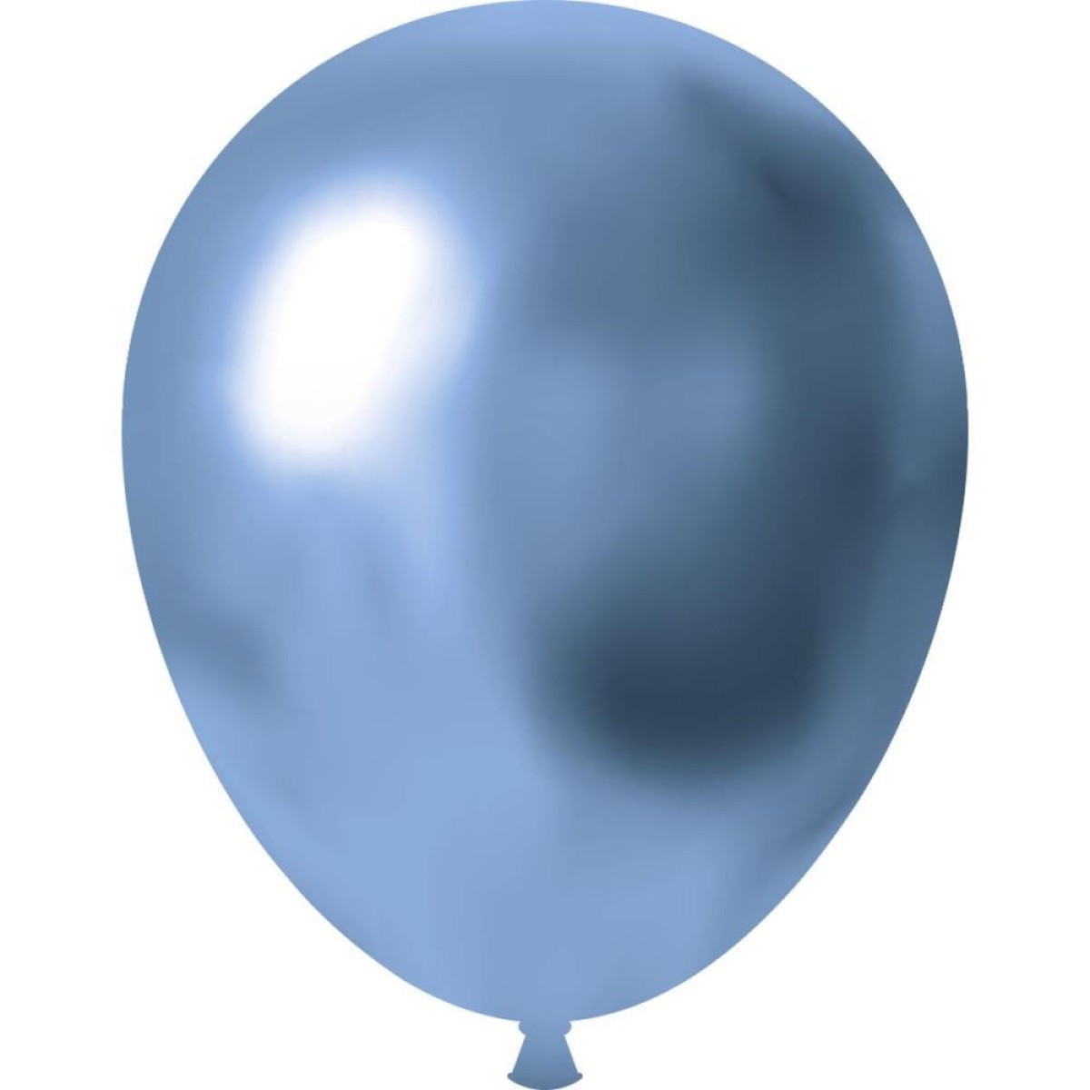 Balao 9 Liso Cromado Azul Metalico