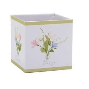 Cachepot Paper Decorado Pote 15 Jardim Quadrado