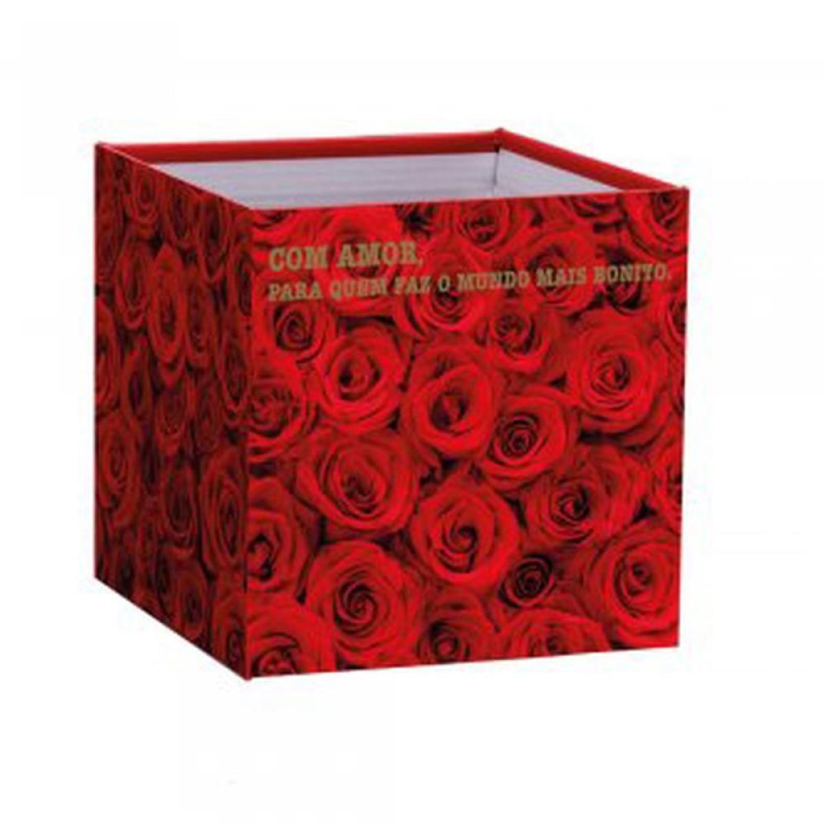 Cachepot Paper Decorado Pote 15 Scarlet Quadrado
