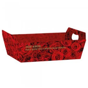 Cesta De Papel Scarlet P 21,5x8x15cm