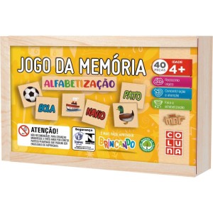 Jogo Da Memoria Em Madeira Alfabetizacao 40 Pecas-128895-78249