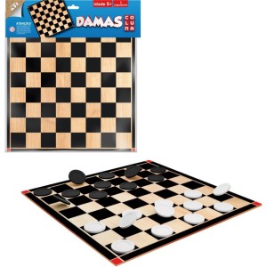Jogo De Tabuleiro Dama De Madeira Na Solapa-128904-19120