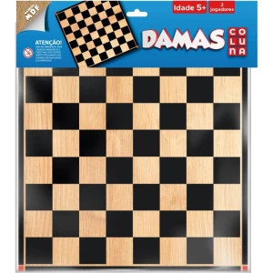 Jogo De Tabuleiro Dama De Madeira Na Solapa