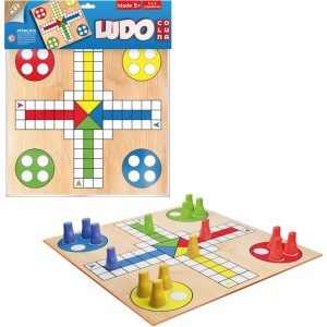 Jogo De Tabuleiro Ludo De Madeira Na Solapa-128903-92579
