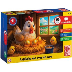Quebra-cabeca Cartonado A Galinha Dos Ovos De Ouro 120-128898-96648