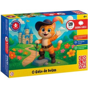 Quebra-cabeca Cartonado O Gato De Botas 120 Pecas-128899-96720