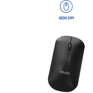 Kit Perifericos Teclado+mouse S/fio Slim Preto-129786-20165