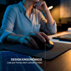 Mouse Optico Sem Fio 1200dpi 2.4ghz Preto-129784-35462
