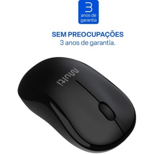 Mouse Optico Sem Fio 1200dpi 2.4ghz Preto-129784-77742