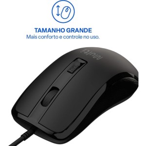 Mouse Optico Usb 1200dpi 4otoes Preto-129783-19161