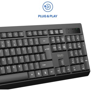 Teclado Usb S/fio Ts050 Multimidia Pt-129787-48403