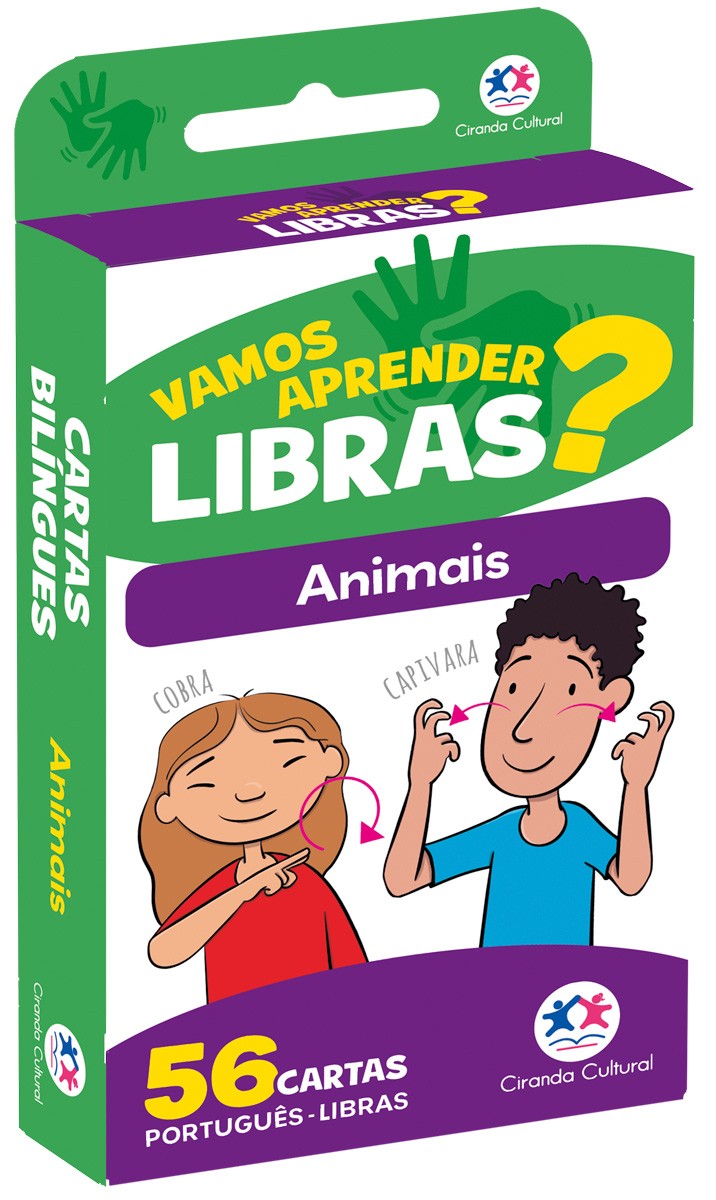 Flash Cards - Animais Em Libras