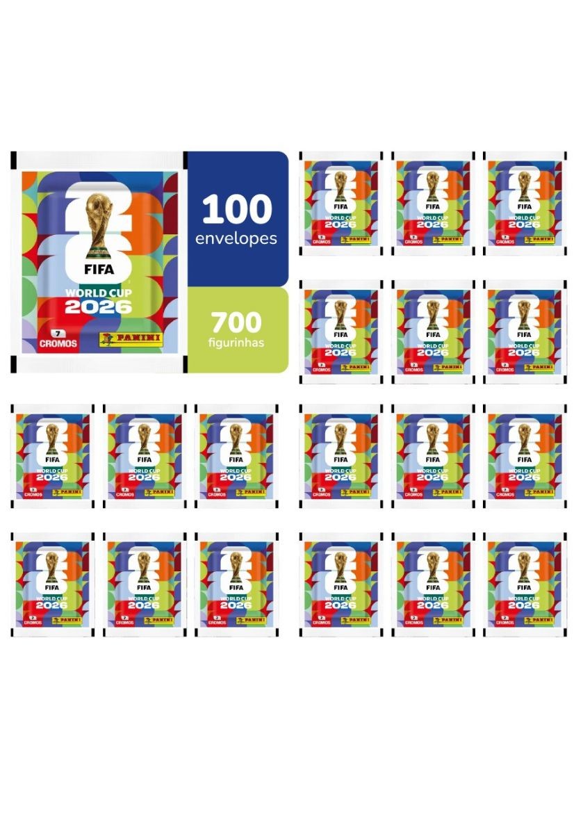 Copa Do Mundo 2026 - Dispenser Com 100 Envelopes