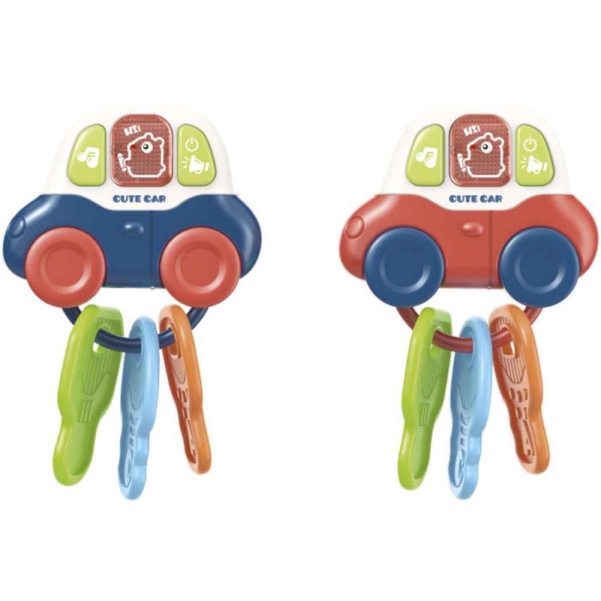 Brinquedo Para Bebe Music Car Teether C/luz E Melodias
