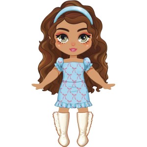 Barbie Stickee Style Boneca Vinil C/stickers (s)-129329-13213