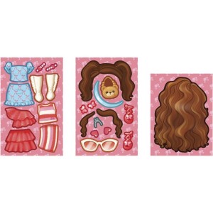 Barbie Stickee Style Boneca Vinil C/stickers (s)-129329-25136